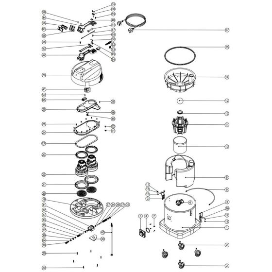 Numatic CTD570 Assembly