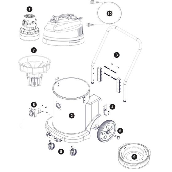 Numatic CVD900 Assembly