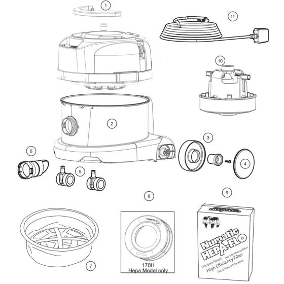 Numatic EPR170H Assembly
