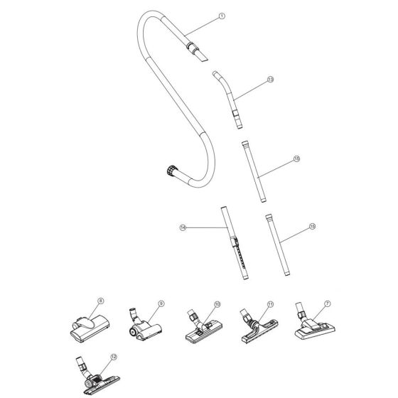 Hose & Accessory Assembly
