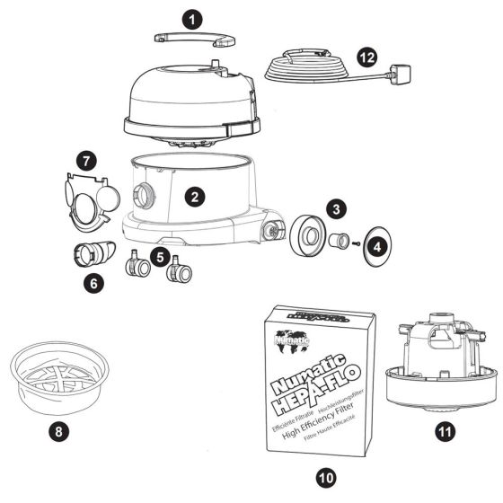 Assembly for Numatic HVR170