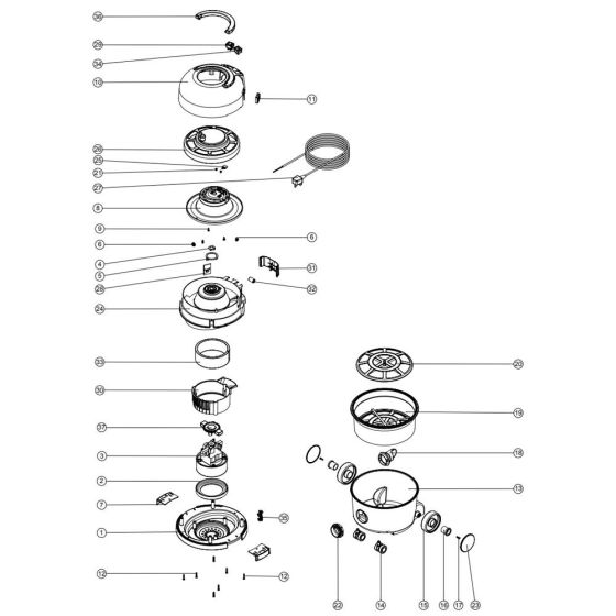 Numatic HVR200A Assembly