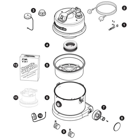 Numatic HZ370 Assembly