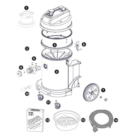 Numatic MED900A Assembly