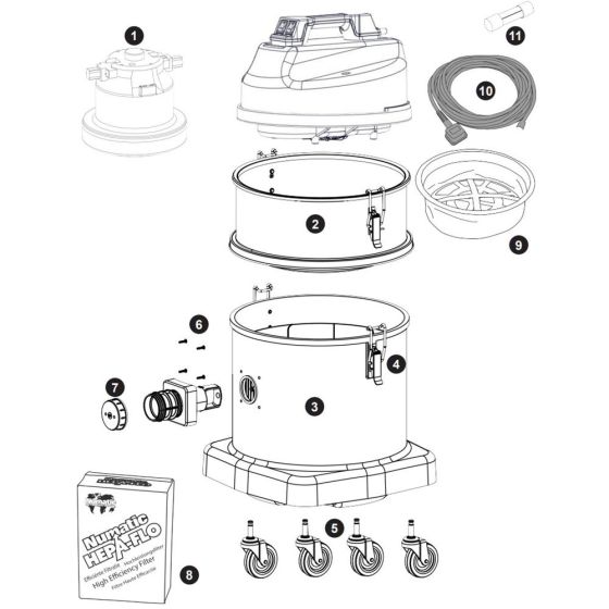 Numatic MES570 Assembly