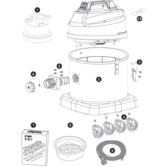 Assembly for Numatic NED570