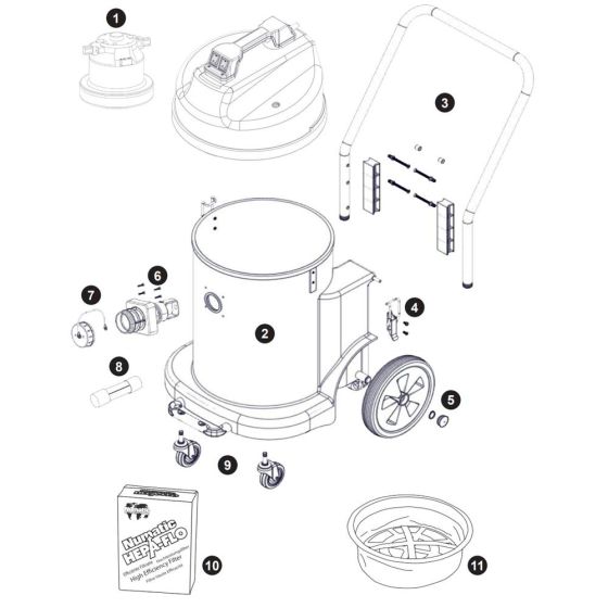 Numatic NED900 Assembly