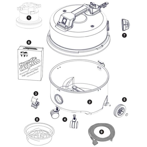 Numatic NQS250 Assembly