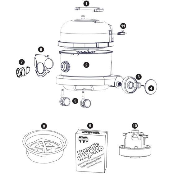 Numatic NRV240 Assembly
