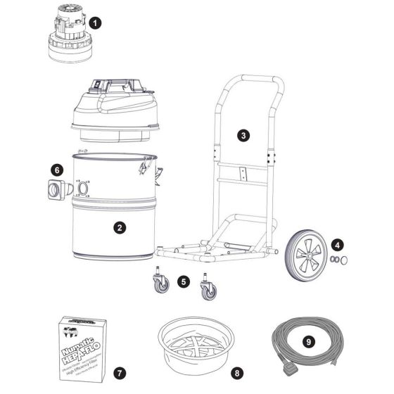 Numatic NTD750 Assembly