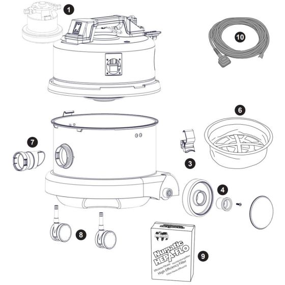 Assembly for Numatic NVQ240