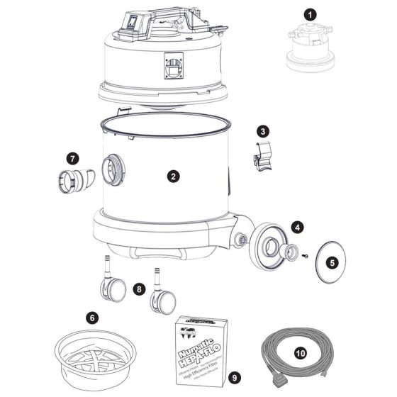 Assembly for Numatic NVQ370