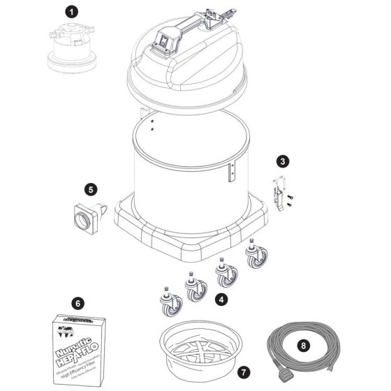 Numatic NVQ570 Assembly