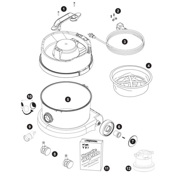 Numatic PSP240 Assembly