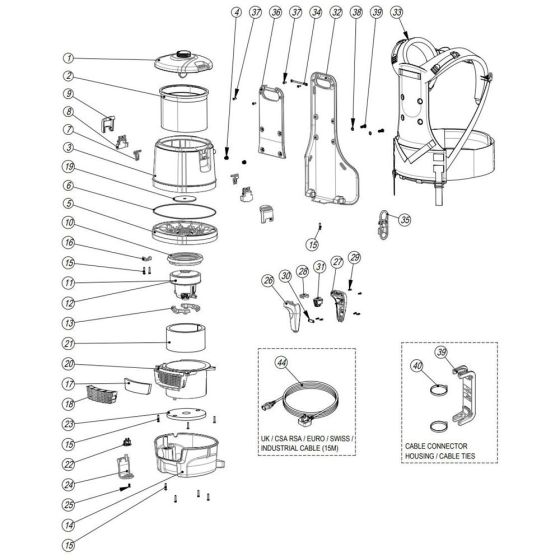 Numatic RSV150 Assembly