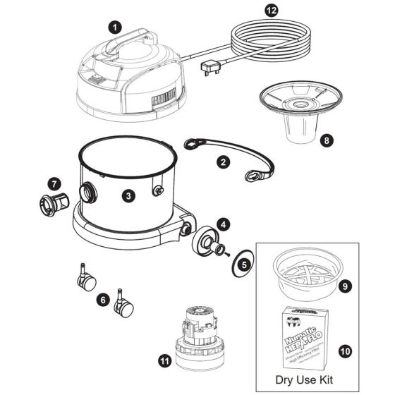 Numatic WV370 Assembly