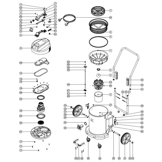 Numatic WV900 Assembly