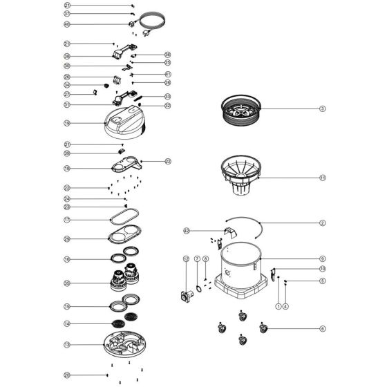 Numatic WVD570 Assembly