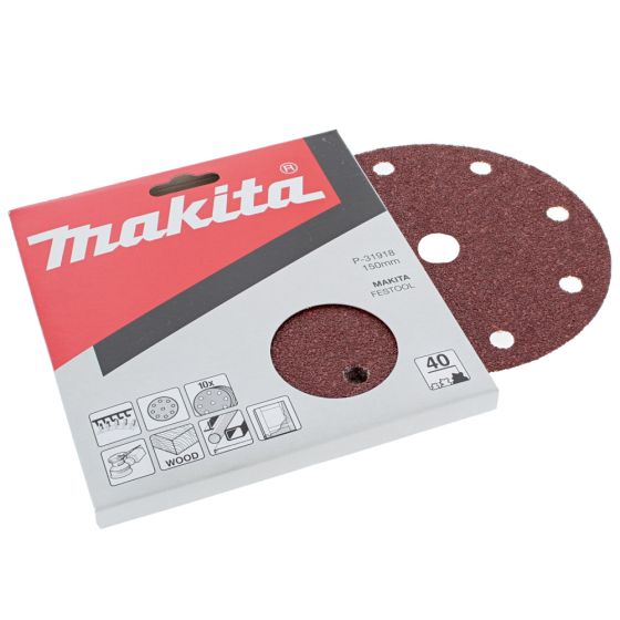 Sanding Disc Velcro G40 Bo604 for Makita BO6030, BO6040 Sander - OEM No. P-31918