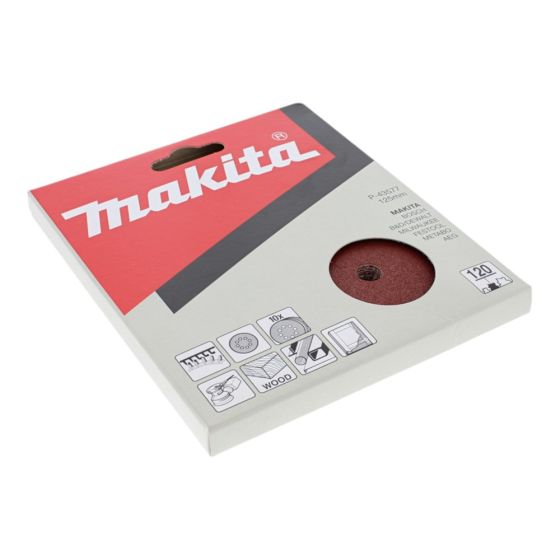 Abrasive Disc 125 Punched 120g - Makita OEM No. P-43577