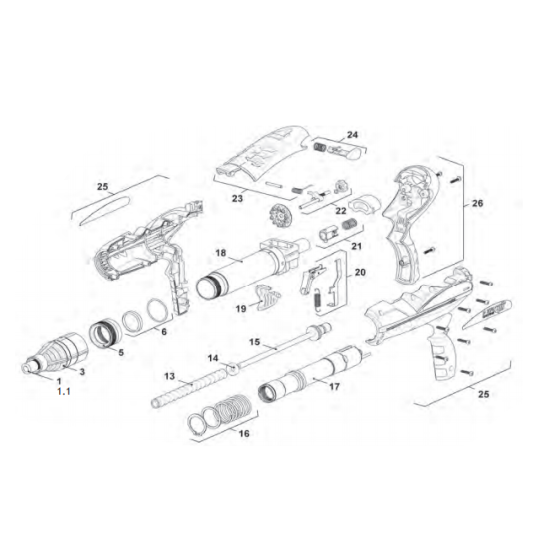 Receiver Assembly for Paslode Spit P370 Nail Gun