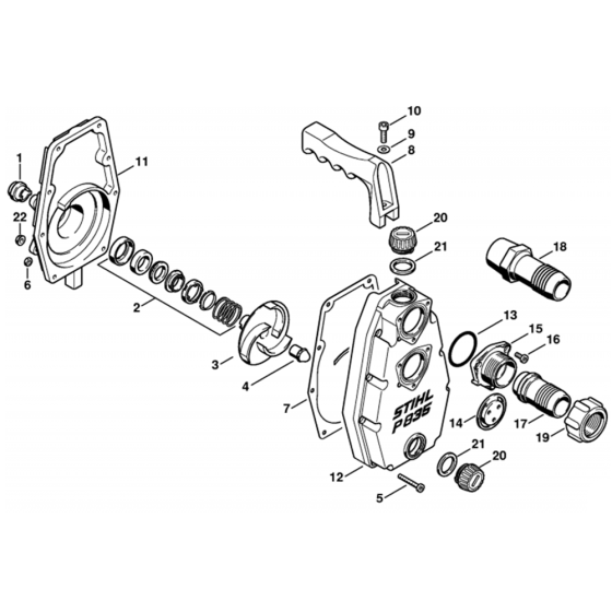 Pump Housing Assembly for Stihl P835 Water Pumps