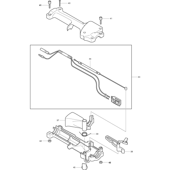 Lever Assembly for Makita RBC2510 Brushcutters