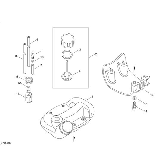 Fuel Tank for ECHO PAS-265ES