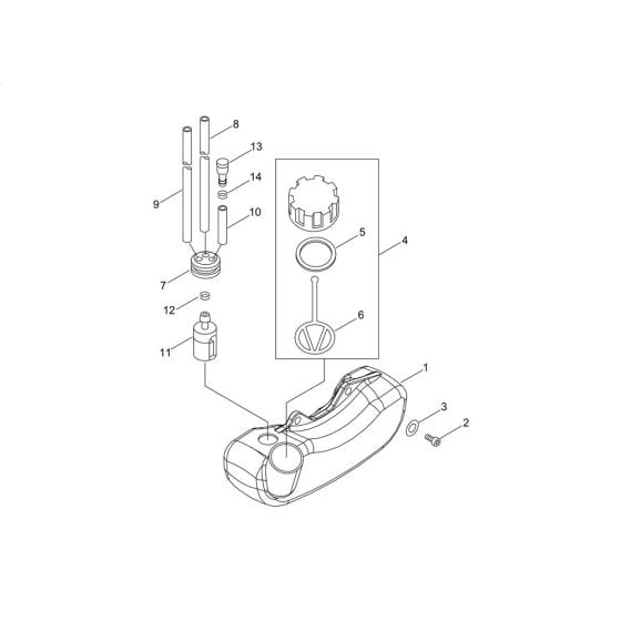 Fuel Tank for ECHO PB-250 Handheld Blower