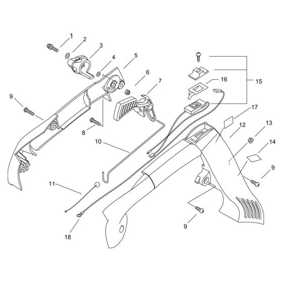 Handle for ECHO PB-251 Handheld Blower