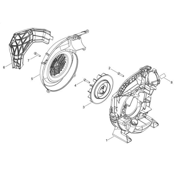 Fan Case for ECHO PB-2520 Handheld Blower