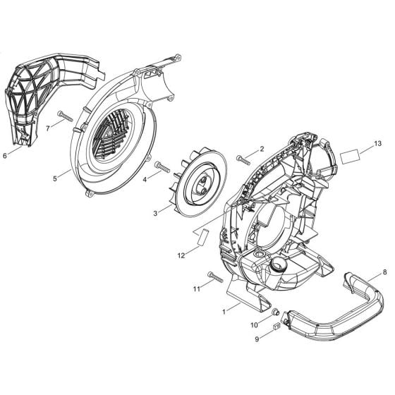 Fan Case for ECHO PB-2620 Handheld Blower