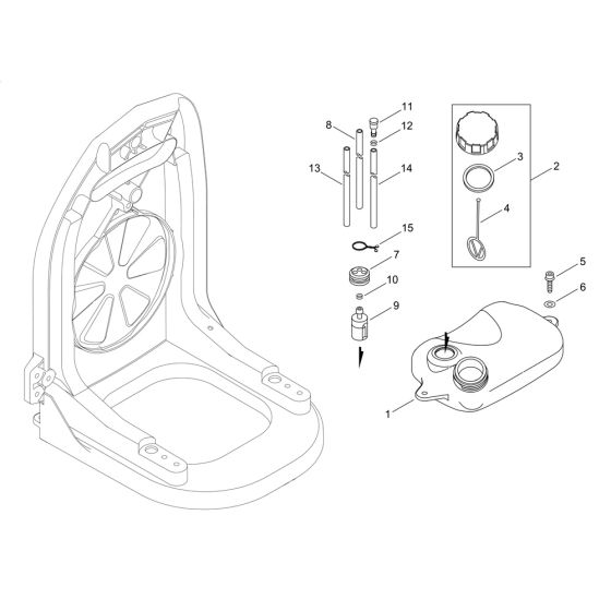 Fuel Tank for ECHO PB-265ESLT