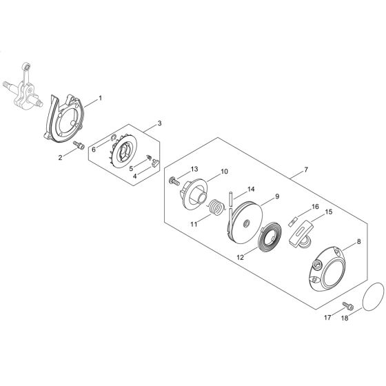 Recoil Starter for ECHO PB-265ESLT