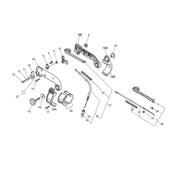 Throttle for ECHO PB-46LN