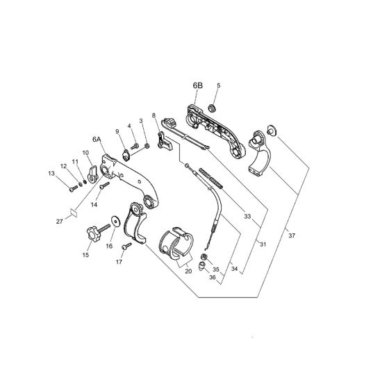 Throttle for ECHO PB-46LN
