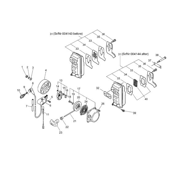 ECHO PB-46LN Blower Parts