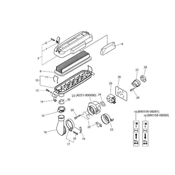 Air Cleaner for ECHO PB-46LN