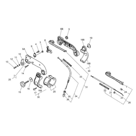 Throttle for ECHO PB-6000