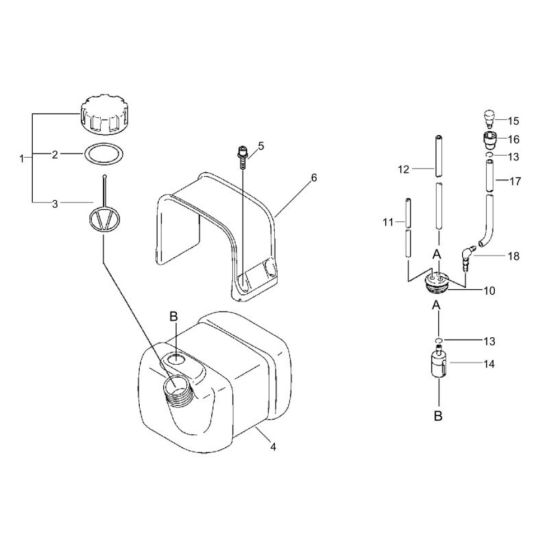 Fuel Tank for ECHO PB-650
