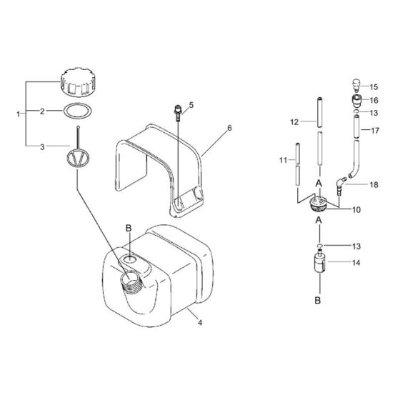 Fuel Tank for ECHO PB-750