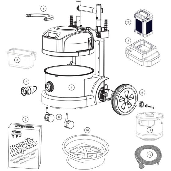 Numatic PBT230NX Assembly
