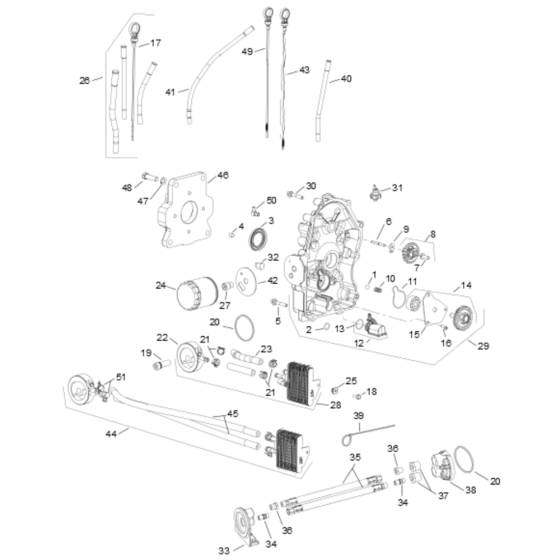 Lubrication for Kohler PCH680 Engines