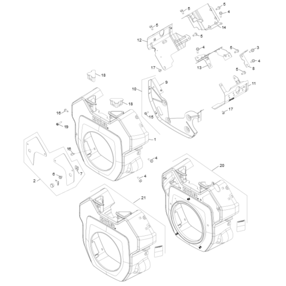 Blower Housing for Kohler PCH680 Engines