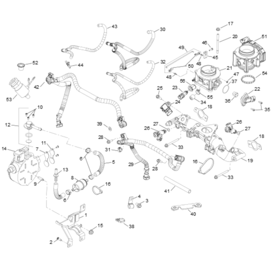 Fuel System for Kohler PCH680 Engines