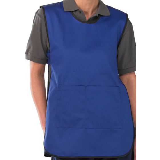 Tabard Polyester Cotton Fabric Side Tabs & Front Pouch Pocket  Royal Small