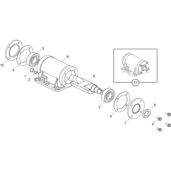 Vibrator Assembly for Belle PCX 13/40E+