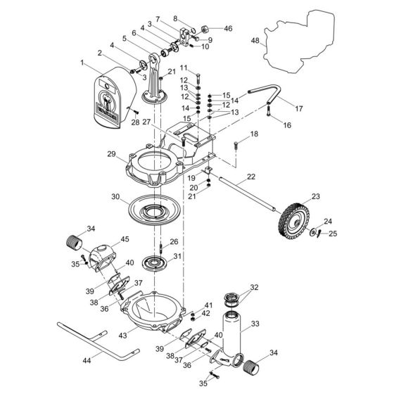 Pump Assembly for Wacker PDT2B