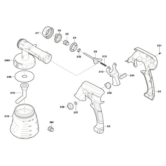 Spray Pistol Assembly