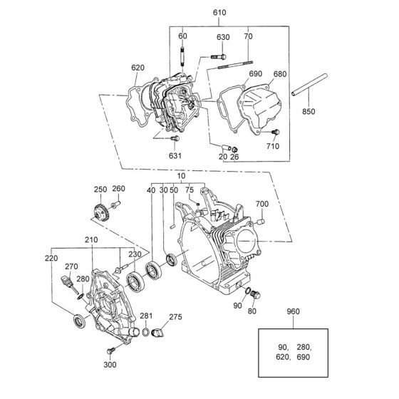 Crankcase Assembly for PG2 Pump